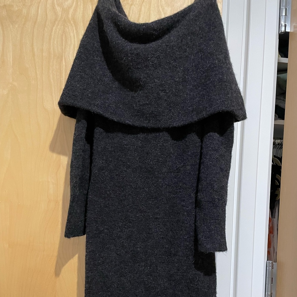 Club Monaco dark grey sweater dress